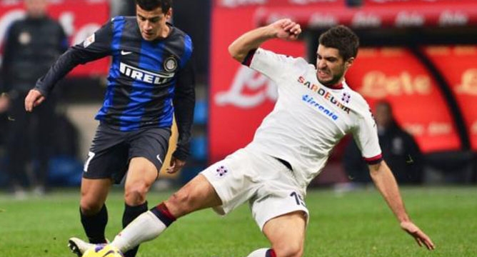 Video clip bàn thắng: Inter Milan 1 - 4 Cagliari ( Vòng 5 - VĐQG Italia 2014/15)